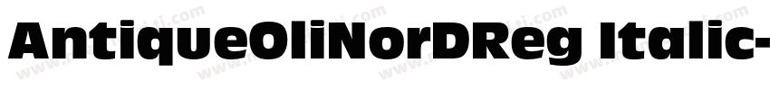 AntiqueOliNorDReg Italic字体转换
